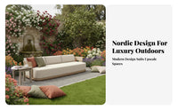 Weather-withstandant 4-Piece Sofa Set Luxury Design Outdoor Furniture sturdy Frame Patio Seating Thick pads for Families, Homeowners, Entertainers, Terrace, Backyard, Balcony, waterfront
