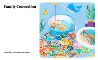 Educational Fishing Toy Set Parent-Child Interaction Fishing Game Hand-Eye Coordination Develops Fine Movement Skills for Toddlers, Girls, Preschoolers