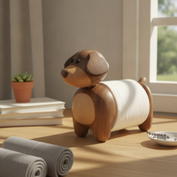 Dog Tissue Holder Tabletop Dog Shaped Tissue Dispenser Adorable Decor for Desk
