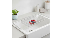 Extendable over-the-Sink Strainer Basket Multi-Purpose over-the-Sink Colander Sturdy Expandable Colander Long-Lasting for Rv