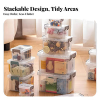 Handled Organizer container adaptable Household Storage Space-Saving for Dorm Room