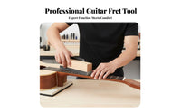 Handled Design Fret End Beveling File Ergonomic Handle Guitar Fret Beveling File Professional Grade for Guitarists, Fretwork, Workshop, Home