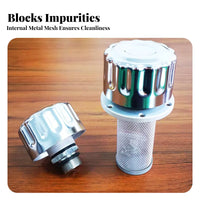 Hydraulic Oil Tank Cap High Filtration Efficiency Hydraulic Tank Breather Cap Easy to Install Machinery Component for Excavators, Industrial Settings