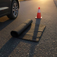 Foldable Car Repair Lying Mat Roll-up Padded Creeper Mat Water-Resistant Pad Compact for Garage