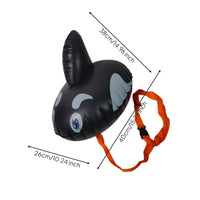 Adjustable Inflatable Buoyancy Aid with Strap Cute Swimming Buoyancy Aid Portable Water Toy Colorful for Teens