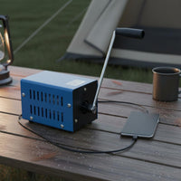Multi-Voltage Output Hand Crank Generator No Fuel Needed Portable Hand Crank Generator Eco-Friendly Portable Emergency Power Station for Outdoor, Camping, Disaster Relief, Survival Training