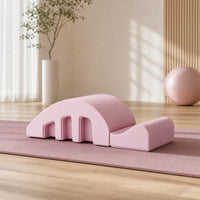 Contoured Foam Spine Corrector with Cutouts Arched Support Block High-Density Back Stretcher Ergonomic for Living Room