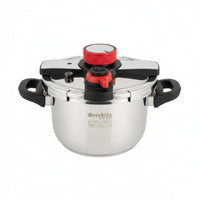 Thickened Body Burst-resistantProof Pressure Cooker 6 Safety Protections Stovetop Pressure Cooker Quick-Seal Lid Cookware Single-Hand-Hand Locking for Gas Cooktop