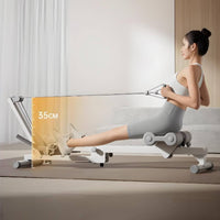 Multifunctional Rowing Instructor with Resistance Cord Adjustable Core Instructor Full-Body Exercise Machine Space-Saving for Beginners