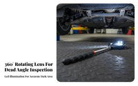 Under Vehicle Inspection Mirror Portable and Lightweight Telescoping Inspection Mirror Hand Tool Replaceable Battery
