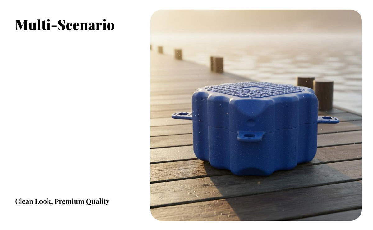 Versatile Dock Pontoon High Buoyancy Plastic Buoyant Cube Connecting Dock Buoy Easy Installation Buoyant Walkway Block