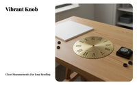 Clear Numerals Aluminum Clock Face Easy to Install DIY Clock Face Brushed Metal Finish for Students, Hobbyists, Living Room, Bedroom, Office