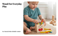 And Pretend Pretend Meal Pieces Toy Culinary Play Set Wooden French Fries Matching Game Screen Fun for Children