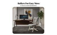 Ergonomic Design Adjustable Student Task Chair 360-Degree rotating Office Furniture Thick padding Seat effortless Rolling Casters for Students, Teenagers, Adults, Study Room, Bedroom