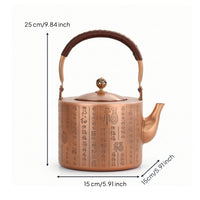 Copper Kettle Premium Copper Water Kettle Elegant Boiling Vessel for Office