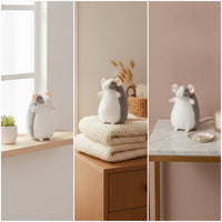 Mouse Stuffed Toy Cute Stuffed Mouse Plushie Adorable Compact for Children, Nursery, Desk