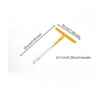 Chrome Vanadium Steel T-Handle Socket Wrench Long-Lasting T-Type Spanner Forged Construction for Mechanics, Workshop, Garage