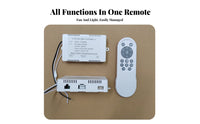 Easy Installation Home Accessory Ceiling Fan Controller Set Wired Ceiling Fan Light Controller Control White