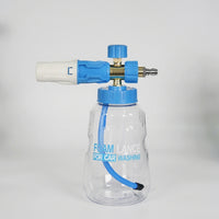 Spray Bottle for Car Cleaning and Car Wash, Foam Sprayer with Clear 1L Bottle to Monitor Levels, Pre Wash Foam Lance, Quick Connect Brass Parts