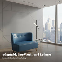 2-Seater Upholstered Banquette Nordic Design Booth Seating Minimalist design Cafe Loveseat for partners, Office Reception Area, boba Tea Shop, Bedroom