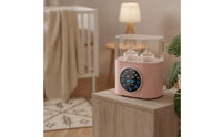 Multifunctional Baby Bottle Warmer with Digital Display Fast Heating Electric Bottle Warmer Countertop Appliance Automatic Shut-off for Parents, Nursery, Kitchen