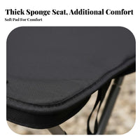 Foldable Collapsible Mini Stool space-saving Miniature Camp Chair Lightweight Portable Seat Easy Setup for everyday globetrotters, Queuing, Fishing, Camping, Travel