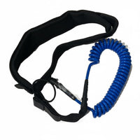 Adjustable Fit SUP Waist Belt Leash 360° Double Swivels Stand up Paddleboard Waist Cord Watersports Gear for Paddleboarders