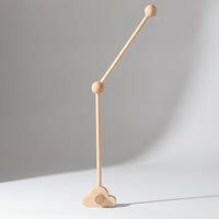 Wooden Mobile Holder with Clamp Minimalist Houten Mobielarm Voor Wieg Mobielarm Van Beukenhout Space-Saving for Infants, Nursery