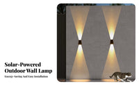 Weather Resistant Solar Wall Light Easy to Install Waterproof Garden Light DIY Installation for Homeowners, Gardeners, Corridor, Patio, Yard