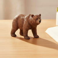 4 Pieces Bear Figurine Realistic Bear Toy Hand-Painted Animal Figurine for School Projects