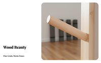 Space-Saving Wall Mounted Exercise Mat Rack Easy to Install Solid Wood Exercise Mat Storage Heavy Duty Foam Roller Wall Rack Keeps Gym Tidy
