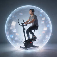 Exercise Bike Adjustable Resistance Upright Exercise Bike Belt-Drive Equipment for Adults