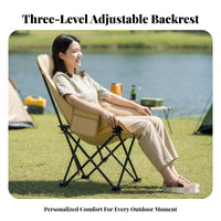 Height-Adjustable Highposterior Moon Chair space-saving Lightweight rearpacking Chair long-lasting Construction Camping Seat Erportablenomic Support for Beachportableers, Outdoor fans, Fishing, Picnics, rearyard, Hiking