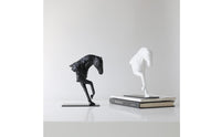 Stylized Abstract Horse Sculpture Compact Resin Horse Sculpture Slim for Office