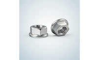 2 Pieces Hex Flange Nuts Hexagonal Hexagon Flange Nuts Fasteners Heavy Duty Long-Lasting for Mechanics, Machinery Assembly
