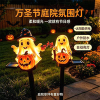 Halloween Solar Ghost Pumpkin Light Outdoor Decoration