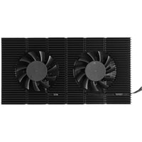 Graphics Card Backplate Chiller Active Cooling Thermal Sink with Fans Aluminum Alloy Graphics Card Rear Radiator
