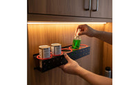 Spray Bottle Storage Rack Multi-Functional Car Detailing Organizer Spray Bottle Holder Space-Saving Car Polisher Storage Rack