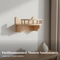 Space-Saving Design Wall-Mounted Feline Furniture Set Easy Installation Feline Climbing System Scratch-Friendly Surface Pet Supplies Sturdy Construction for Apartment Dwellers, Indoor, Indoors, Small Apartments, Living Room