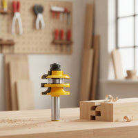 Anti-Kickback Router Bit with 1/2 Inch Shank Precision Shaping Router Bit Smooth Tool Clean for Cabinet Makers, Woodworkers, Woodworking Shop, Trim Work