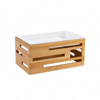 Display Tray Stand Faux-Porcelain Wood Tray Stand Low Profile Party Tableware for Salad Service