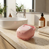 Cat Brush and Dog Brush for Cat Grooming, Soft Silicone Dog Shampoo Brush for a Dog Bath, Square Silicone Pet Brush with an Integrated Loop