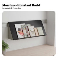 DIY Customization Angled Track Shelf Space-Saving Wall-Mounted Display Versatile Placement Bookshelf Part Modular Design for Students, Homeowners, Parents, Study Room, Home Office, Bedroom