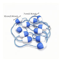 Pool Lane Rope with Buoy Markers Floating Pool Lane Rope with Floats Safety Buoy Line Long-Lasting Heavy-Duty for Training Pools