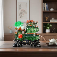 Grand Opening Gift Pixiu Cabbage Statue Auspicious Symbol Feng Shui Prosperity Statue Exquisite Craftsmanship Chinese Good Luck Figurine Collectible for Business Owners, Living Room, Office, Shop, Reception Desk