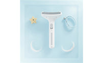 Thinning Comb Fine-Tooth Comb with Curved Head Self-Cleaning Pet Brush Stainless Steel Handheld for Long-Haired Pets, Deshedding