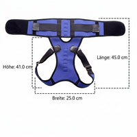 Back Support Belt Posture Corrector Back for Women, Breathable Orthopedic Belt made of Textile, Adjustable Back Strap 41 cm, Blue Back Straightener