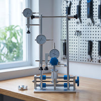 Wheel Truing Stand with Dial Indicators Precision Two-Wheeler Wheel Truing Stand Stable Tool for Workshop