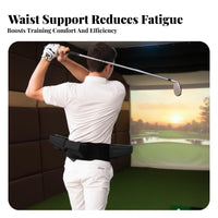 High Elastic Material Golf Swing Training Aid Develops Muscle Memory Waist and Arm Swing Guide Easy to Use for Home Practice, Driving Range