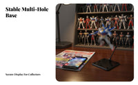 5 Pieces Action Figure Display Stand Adjustable Action Figure Stand Articulated Model Holder Sturdy Support for Photography